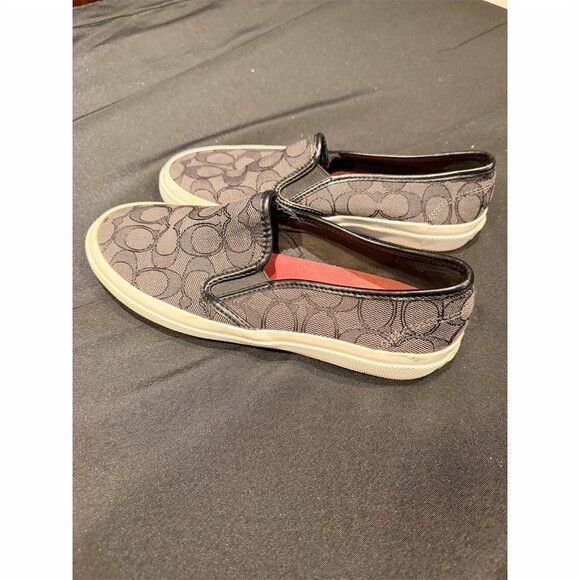 Coach Chrissy Signature Slip-On Sneakers Jacquard Canvas - Picture 4 of 6